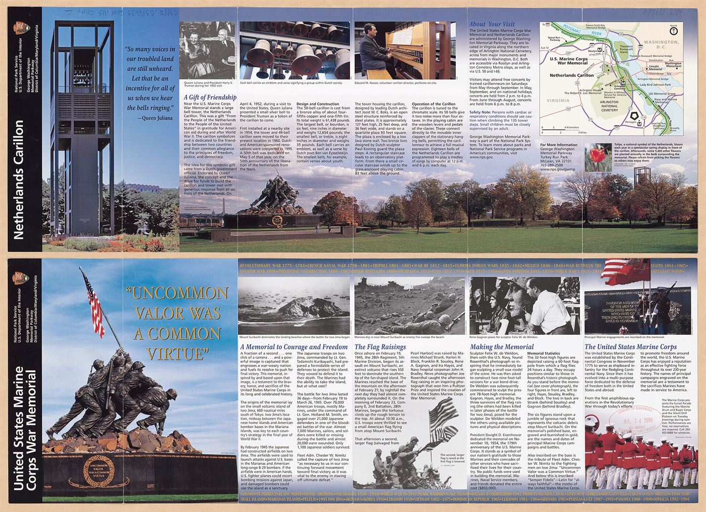The United States Marine Corps War Memorial.